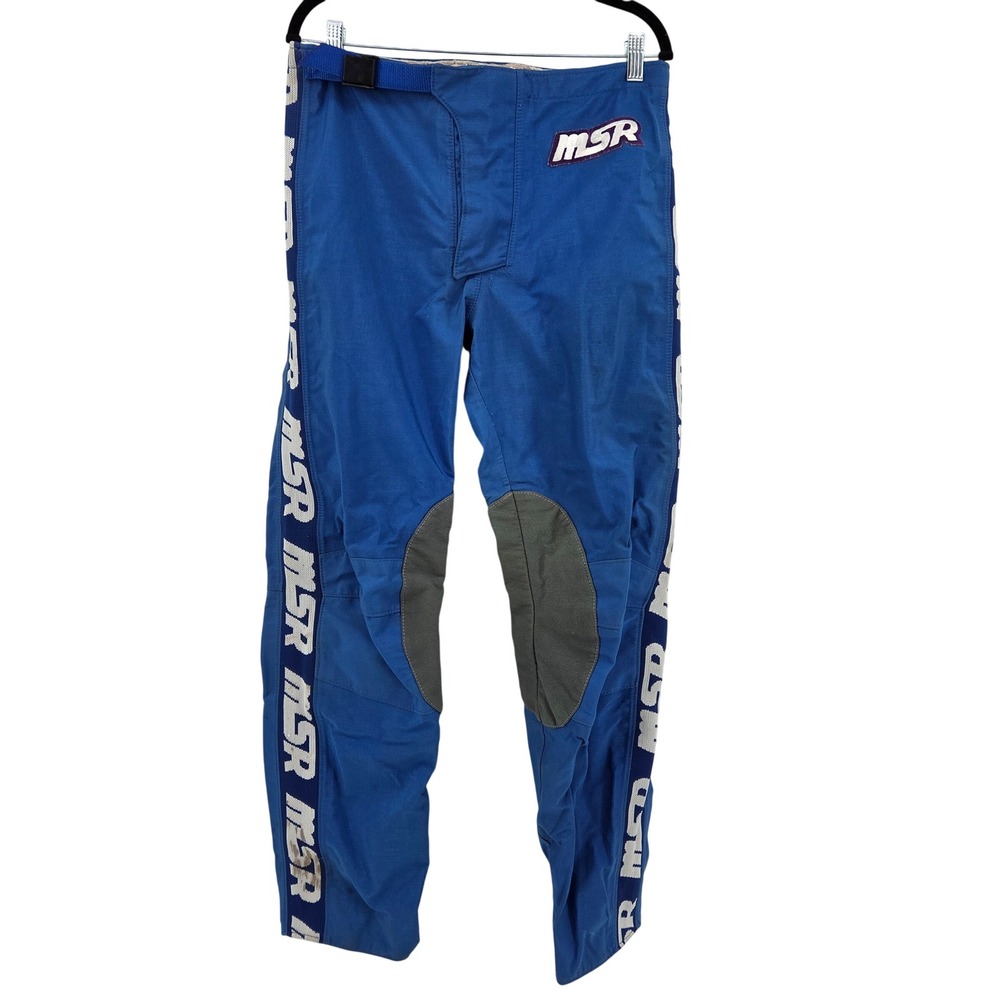 Vintage MSR Gore-Tex Motocross Racing Pants Blue MX Gear Mens 34 USA Made